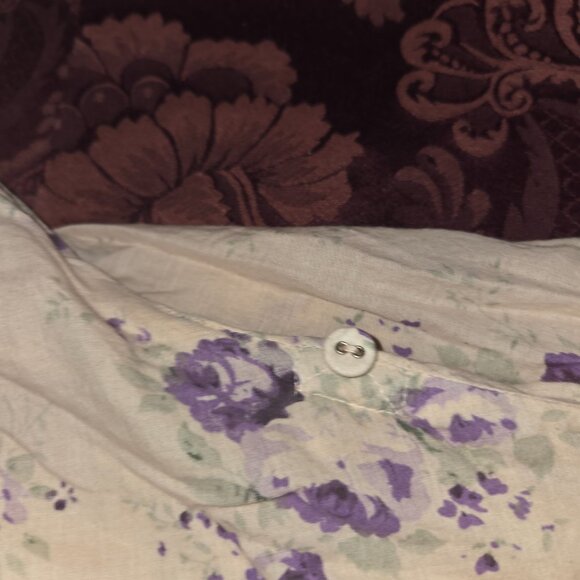 Magnolia Pearl Purple Ivory Floral Adjustable Bloomers Slacks - Picture 9 of 11